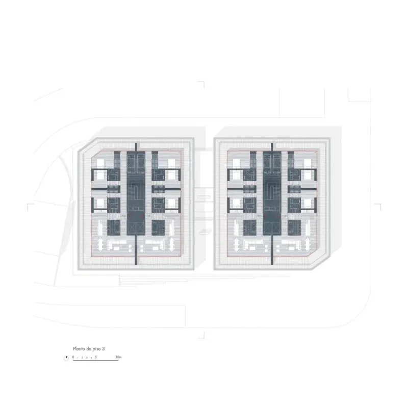 用20,000块陶瓷做外立面的公寓楼,内部却是极简的精装标准