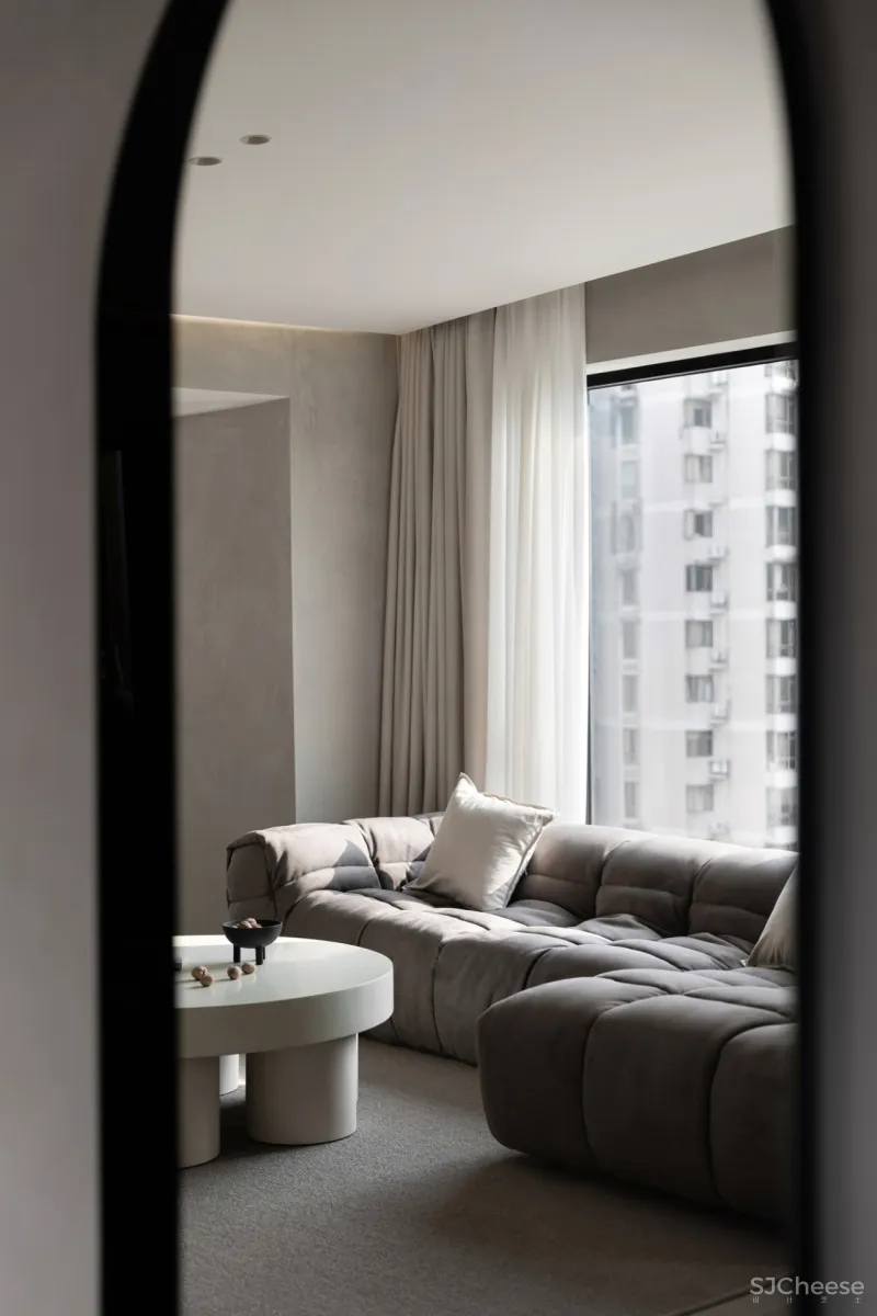 微水泥 木饰面,纯粹自然的侘寂格调 菲拉设计