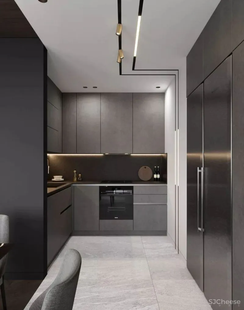 高级灰携手胡桃木，弹奏家居装饰新篇章