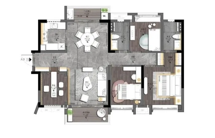 奥迅设计 · 奥妙陈设:荷塘月色 肇庆方直亚汀公馆样板间 A户型