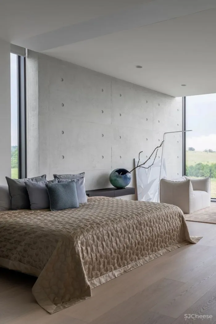 致敬安藤忠雄!5000㎡极简豪宅,用3万吨土“垫高“5米,只为看个风景?