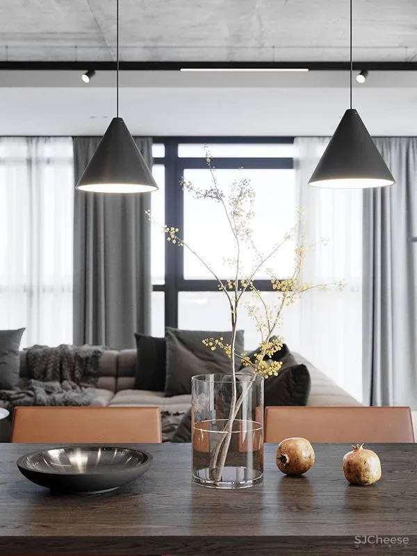 177㎡纯灰大宅,纯粹舒适的设计感之家