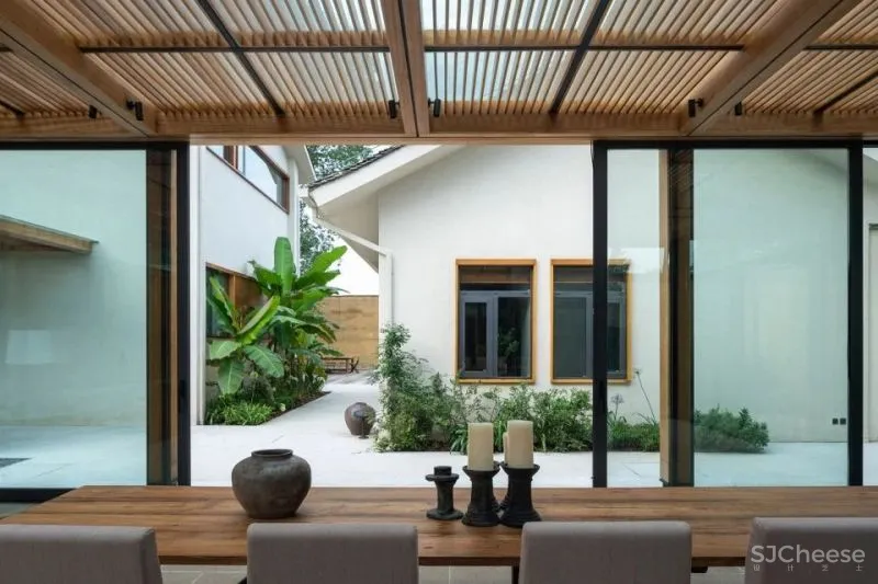 稻田里的家 园中有屋,屋中有院