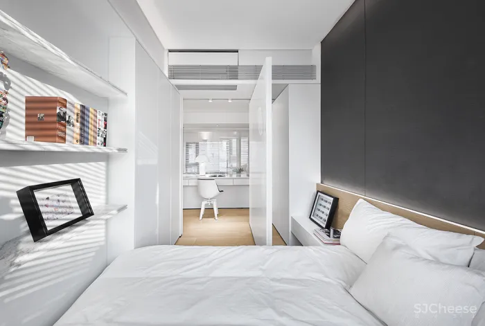 200㎡ 开放式大平层,极简黑白灰 · 讲述留白的艺术!