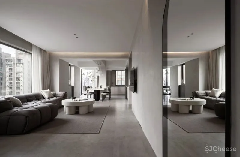 微水泥 木饰面,纯粹自然的侘寂格调 菲拉设计