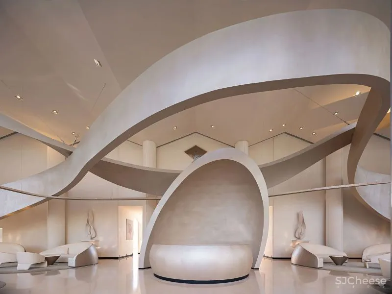 曲线交织,创造独特的艺术韵律 广州GBD设计