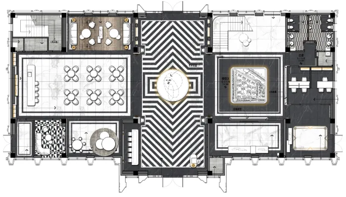 奥迅设计 艺术与场景共舞 佛山方直珑湖湾售楼部