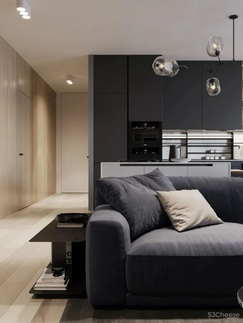 177㎡纯灰大宅,纯粹舒适的设计感之家