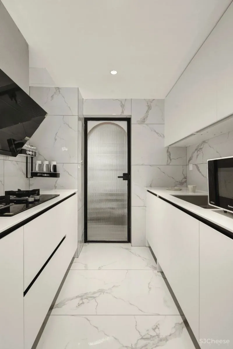 奶油白、仙橘粉、弧形窗……少女与猫的80㎡仙气小两居,美得过分了!