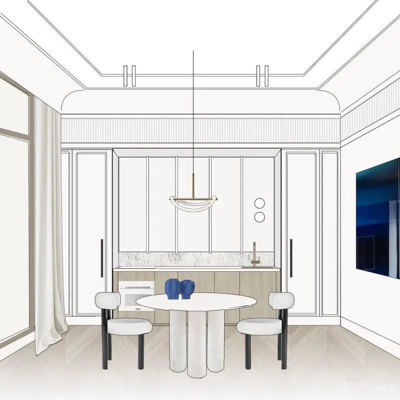 65㎡禁欲主义单身公寓,优雅与克制的协调!