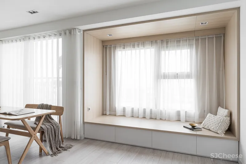 原木与白色的搭配，擦出不一样的小清新火花!