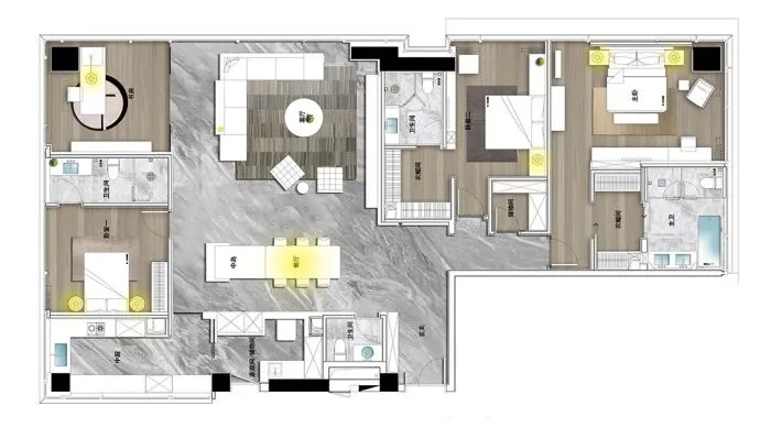 GFD 广飞设计 星耀中心 340 m² 大平层,杭州理想奢宅!