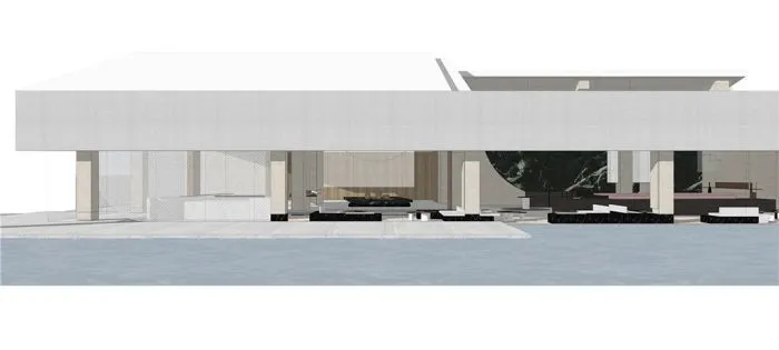 在白色盒子的建筑中进行一场华丽的逐光游戏