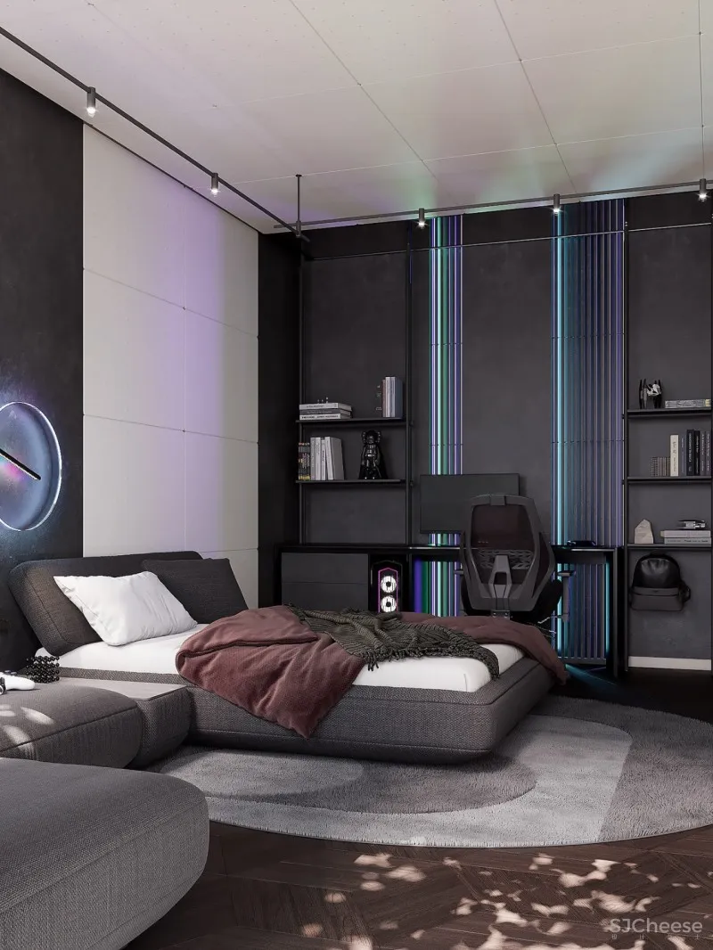 自然色彩的完美融合，优雅舒适的居住空间！