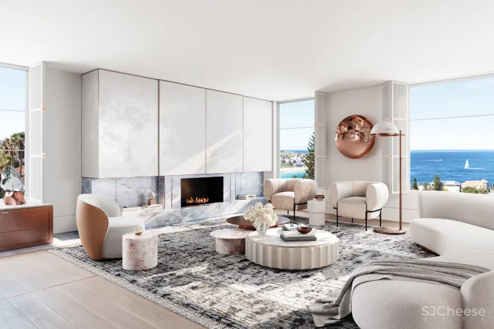 海景豪宅也太美了！简单、干净，藏不住的奢华！