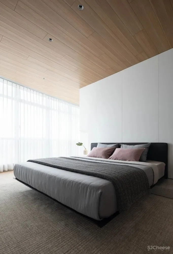 室外的喧嚣吵闹与室内的宁静温馨,在这个146平米的家中,达到了平衡