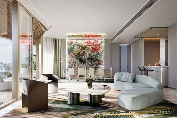 大平层+垂直森林,一层三户的独立式户型太赞了