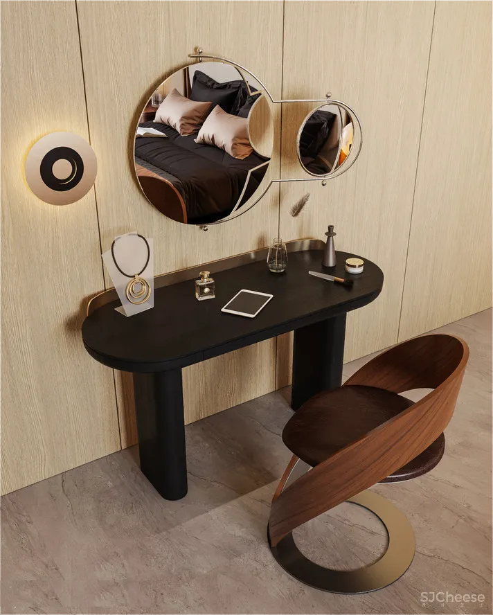 138㎡ 两室一厅,全弧形家居空间连墙面都做成曲线!