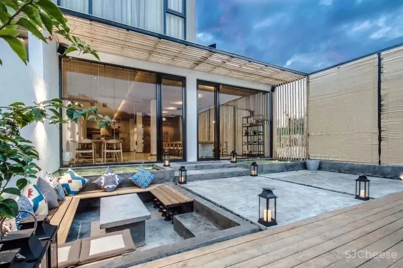 “下沉式”庭院来袭,比传统院子更实用!