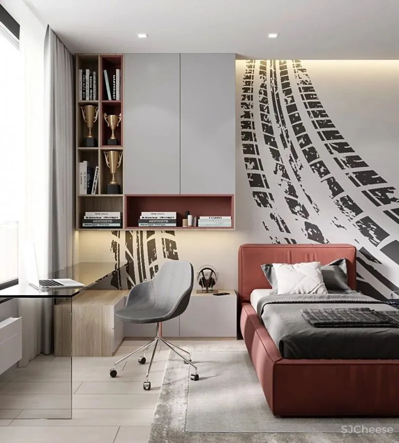 145㎡时尚现代三居室,高级与沉稳的二重奏!