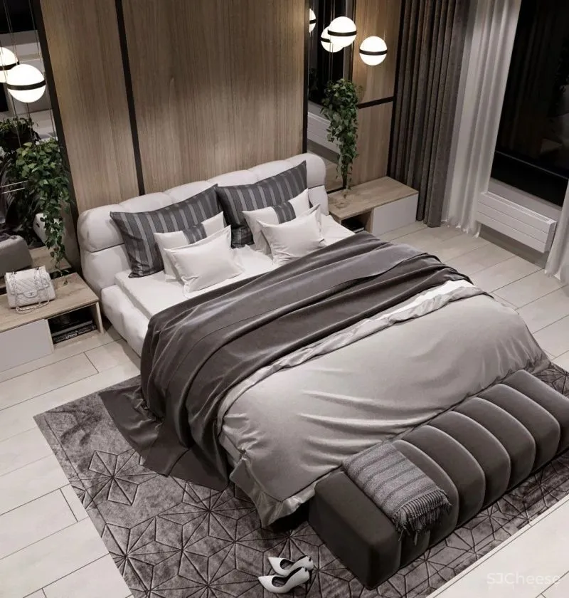 145㎡时尚现代三居室,高级与沉稳的二重奏!