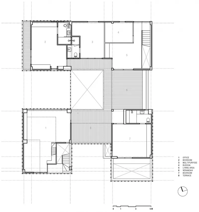 新作 凉廊连接的九宫格 第二代11号住宅 Beautbureau