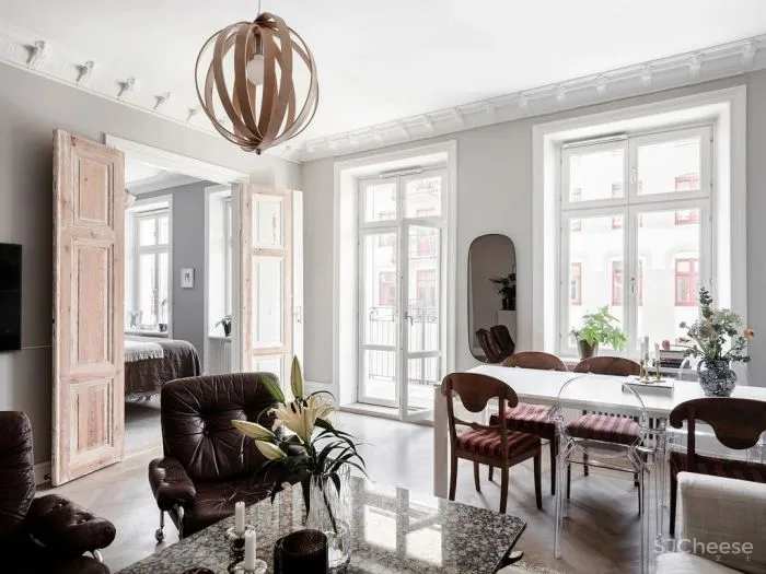 装修 灵感|瑞典普通民宅,垃圾户型也能清爽美貌!