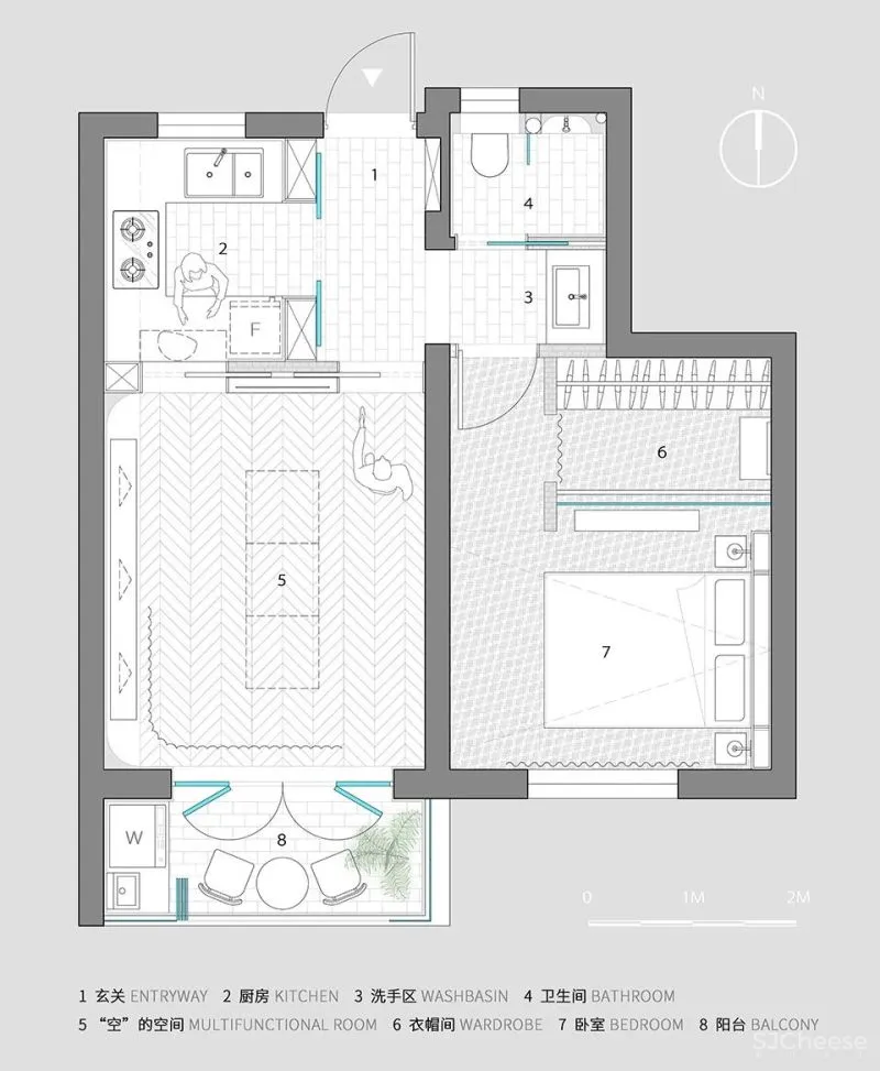 新作 “老破小”中的家庭剧院，上海 寻长设计