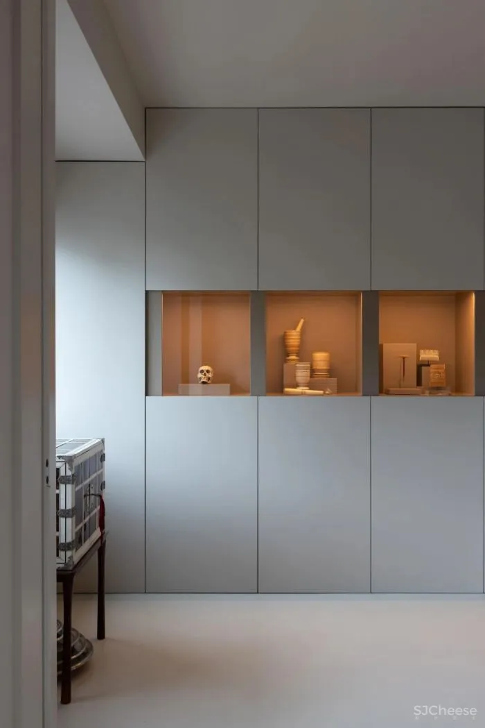 有趣的O型动线让功能区串联,从封闭黑暗到明亮时髦的大翻身