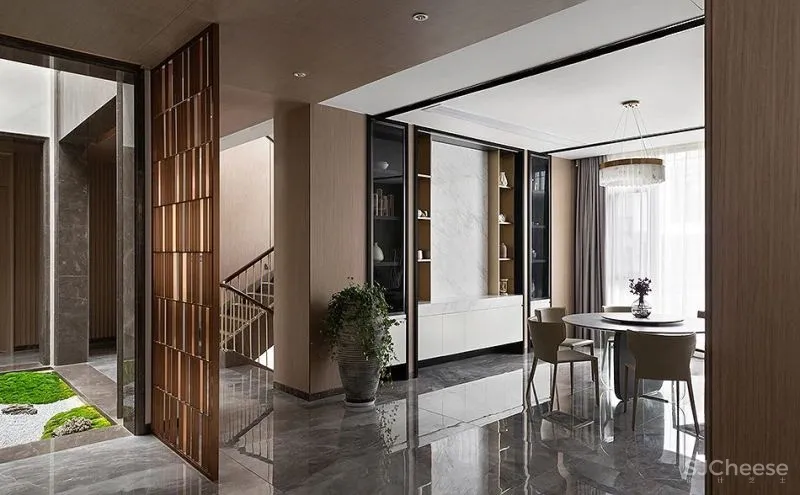 尚层设计:750㎡杭州别墅,人文山水的居住逸境