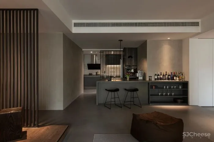 159㎡二居室,留白的空间实用又有格调