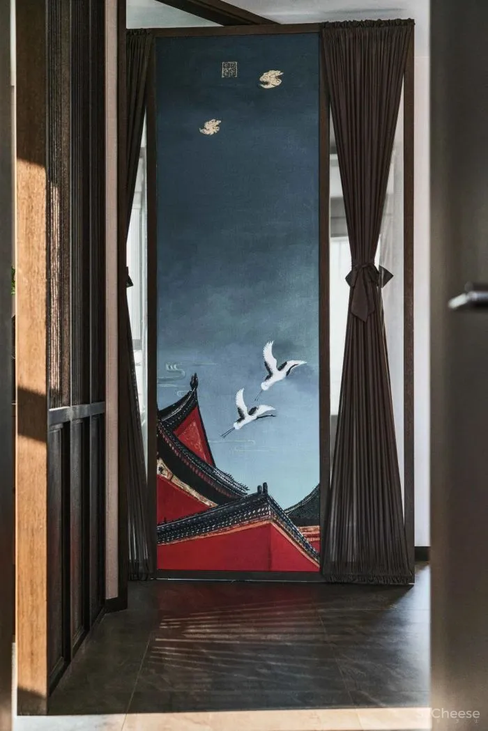 清杺之禅,朴素雅致的中式跃层 原木空间设计