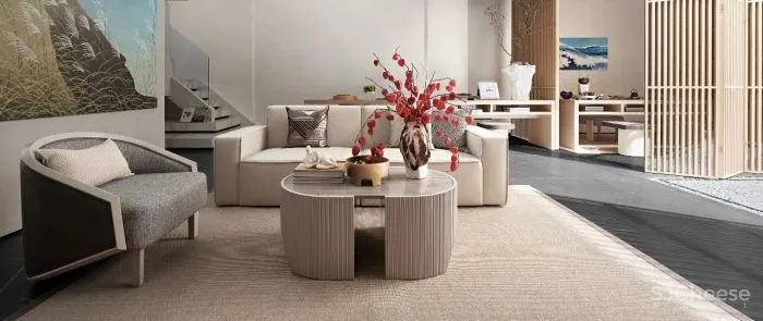 日式和风 潮玩元素，自由形态的空间之美 伶居设计