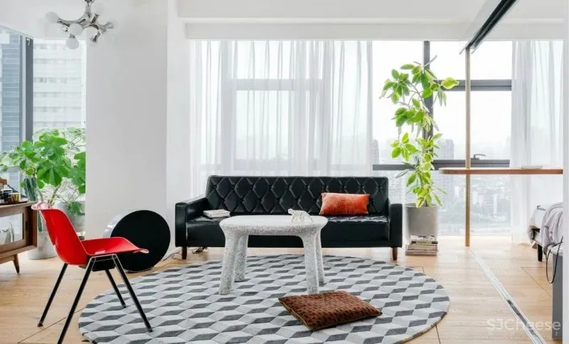 设计师独居51㎡,超大玻璃墙,卧室能隐身,地板能收纳!真·迷你豪宅!