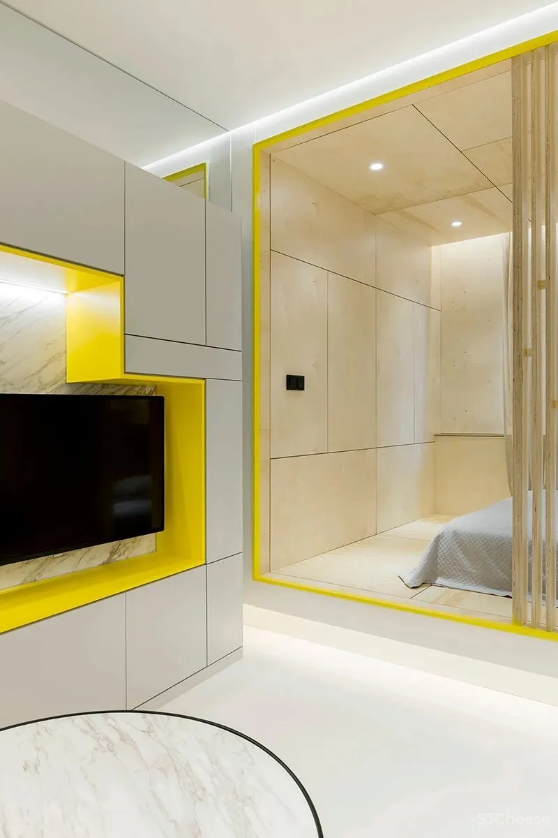 70㎡女生单身公寓，白色至上，前卫时尚