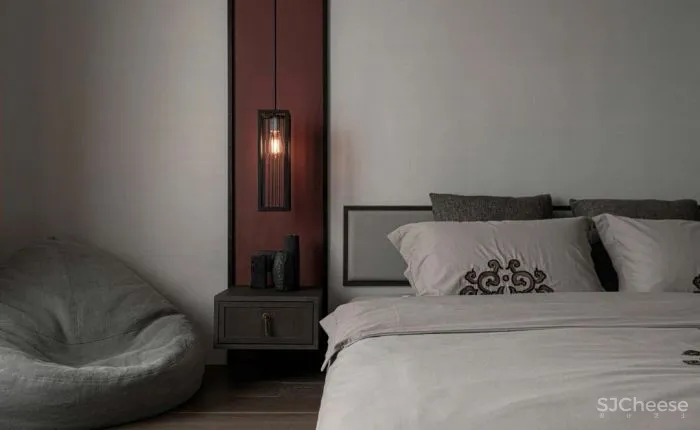 清杺之禅,朴素雅致的中式跃层 原木空间设计