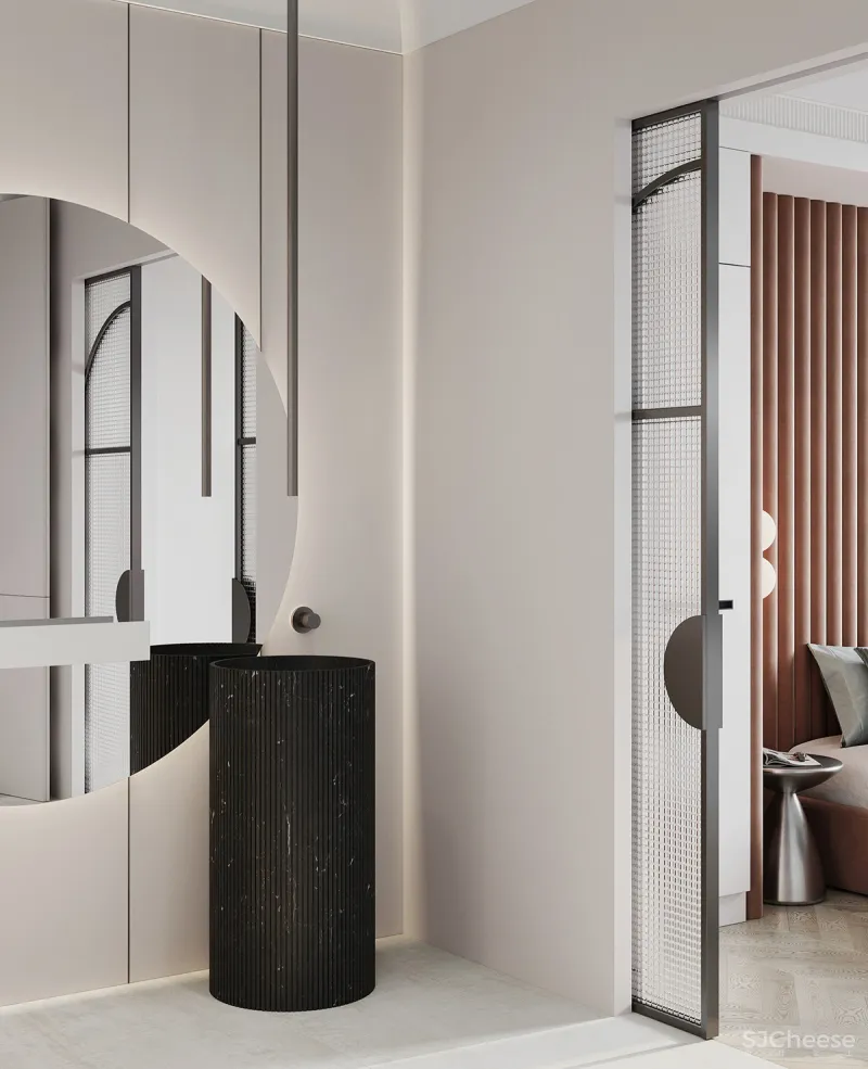 一室一厅奢华公寓,精致的简约设计更有格调!