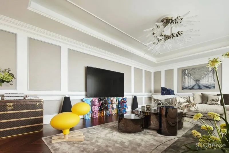 一半空间、一半艺术,这个360m²充满复古腔调