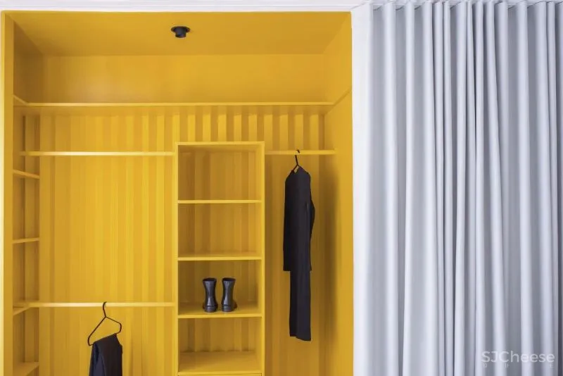 设计师可能有强迫症,不仅让墙面褶皱,还为每个功能区定义了不同的色彩!