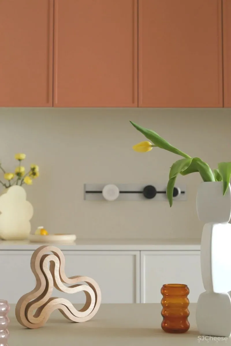 奶油白、仙橘粉、弧形窗……少女与猫的80㎡仙气小两居,美得过分了!