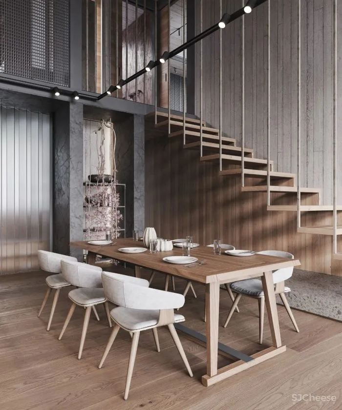 一整面毛石墙,粗犷更有格调