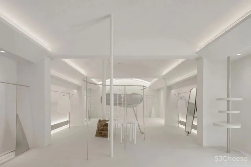 新作 室内外空间的对话 上海W0311买手店 山地土壤室内设计