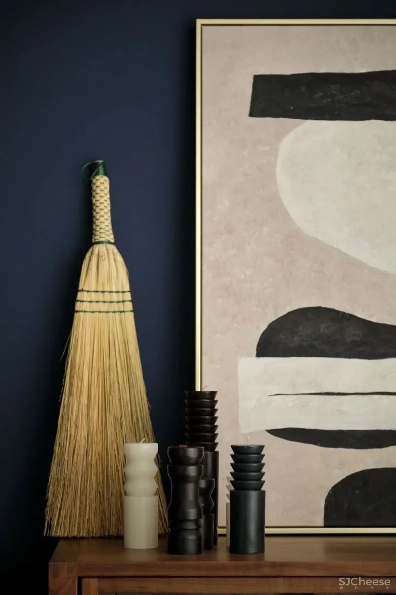 100㎡“胶片质感”的家,小吧台、取景框、大胆撞色...摩登又复古!