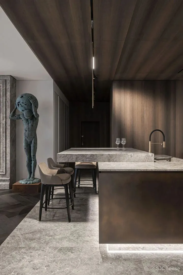 YODEZEEN新作 127㎡现代轻奢,帅气!