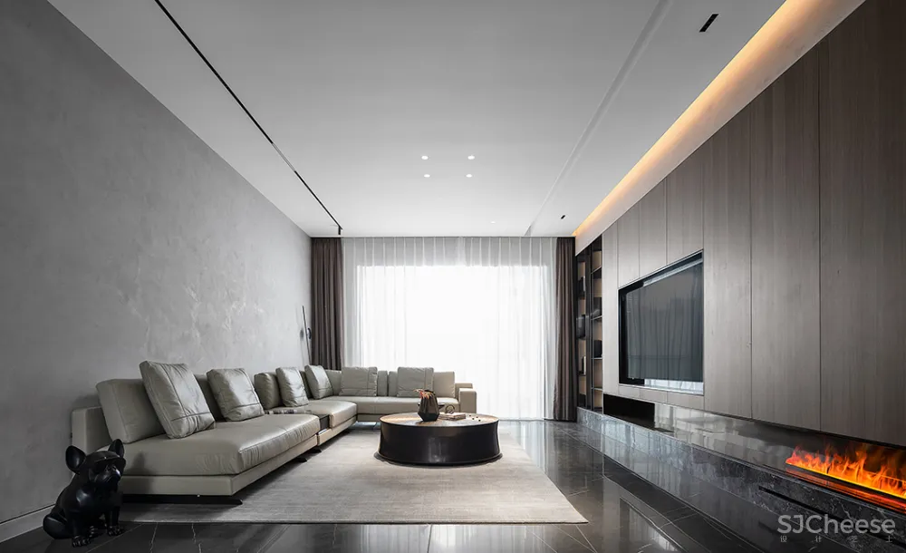 新作丨 夏承龙:240㎡极简私宅,克制而热烈!