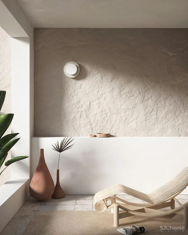 95后小哥做的效果图,同色系更适合极简风