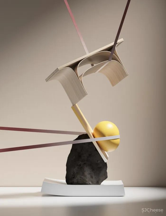 95后小哥做的效果图,同色系更适合极简风