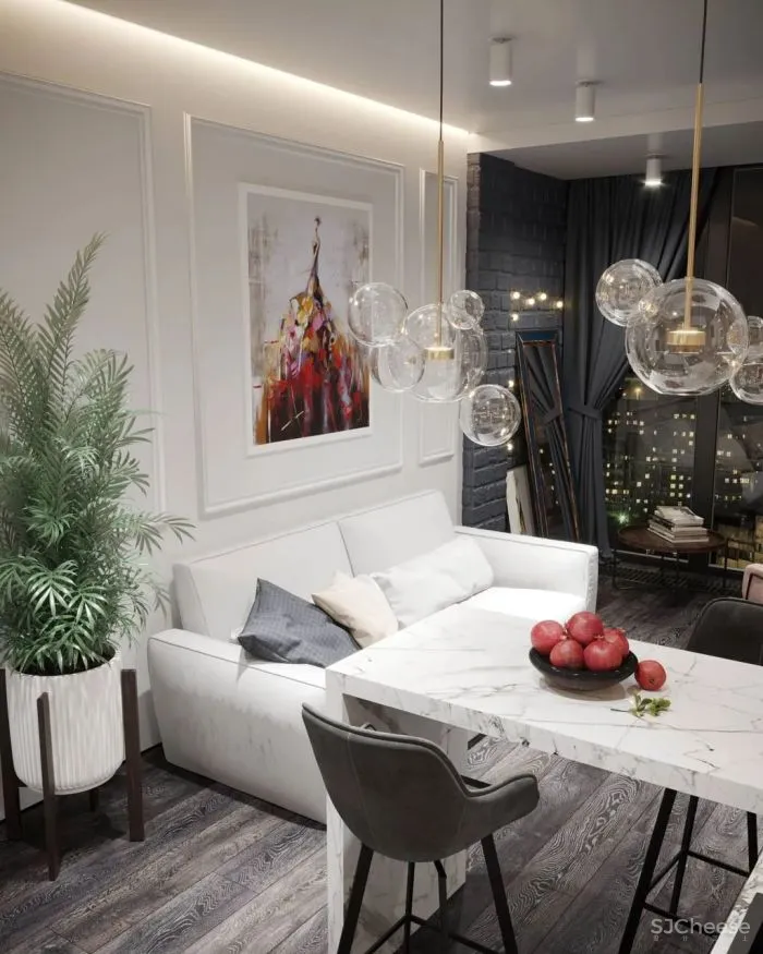 129㎡一居室,古典与现代的气氛,好迷人!