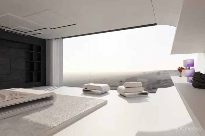 极星新出概念设计,海上别墅配飞机,未来隐世豪宅的样子