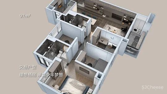 本末言新作丨 77、86、97㎡百变美居，小家住出大宅感！